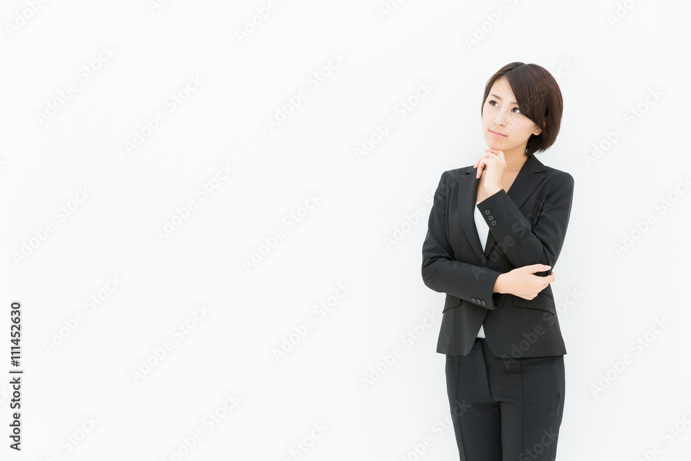 asian businesswoman isolated on white background asian businesswoman isolated on white background