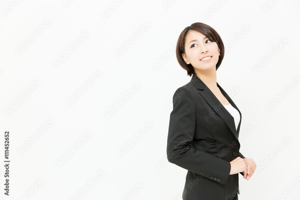 asian businesswoman isolated on white background asian businesswoman isolated on white background
