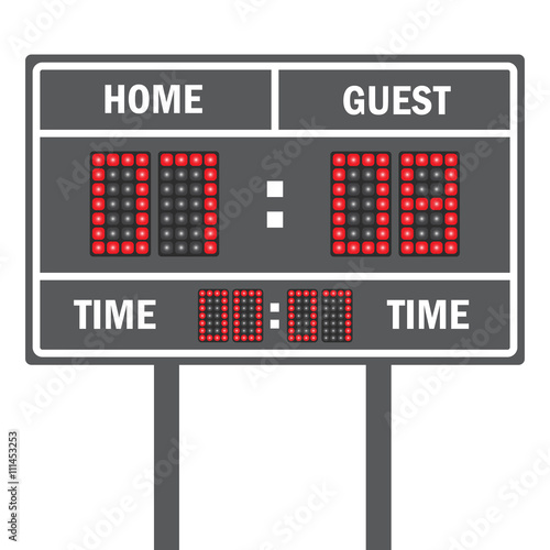American football vector scoreboard