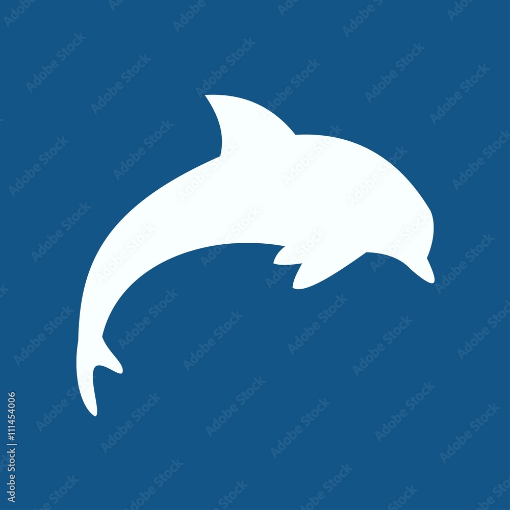 Fototapeta premium dolphin vector icon