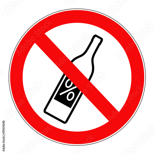 znak zakaz spożywania alkoholu