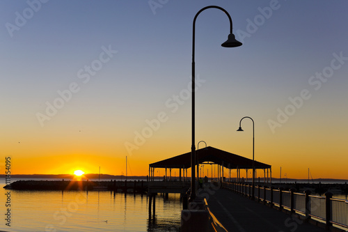 Billede på lærred Redcliffe Jetty at Sunsire