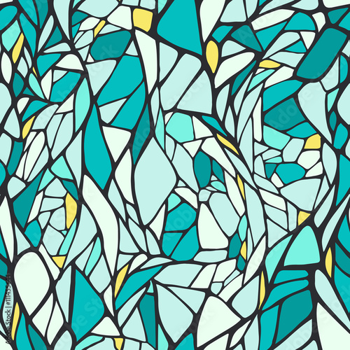 Seamless pattern with doodle ornament © irenemuse