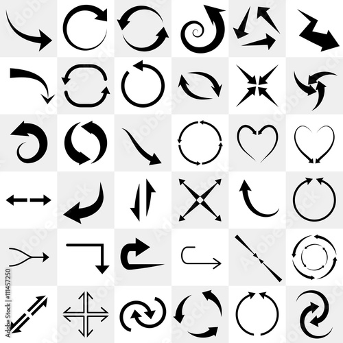 set of arrows icons