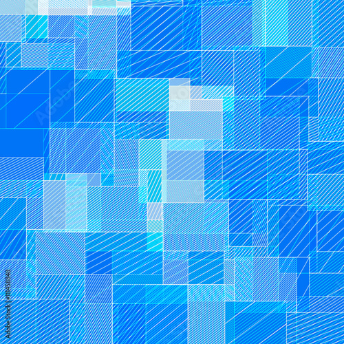Abstract squared background from striped shapes