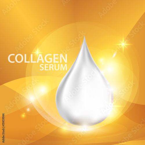 Collagen Serum Background Concept Skin Care Cosmetic