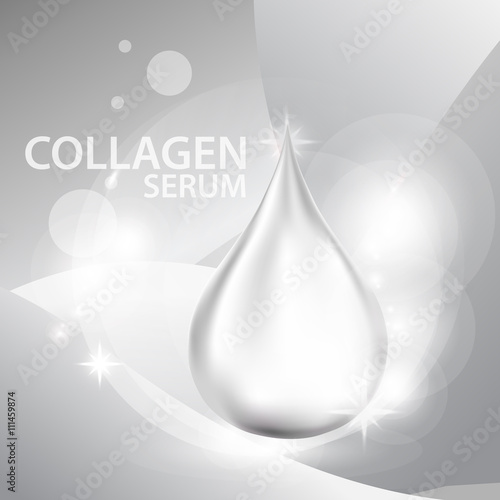 Collagen Serum Background Concept Skin Care Cosmetic
