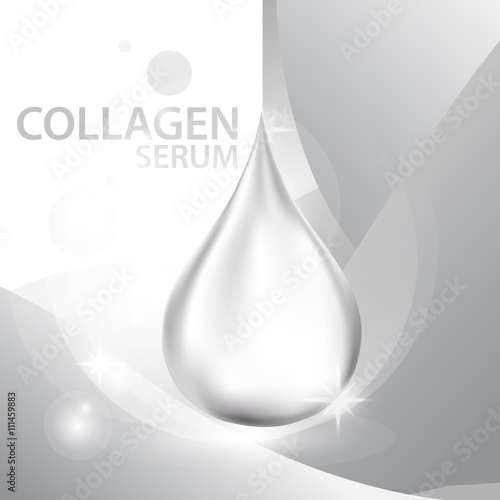 Collagen Serum Background Concept Skin Care Cosmetic