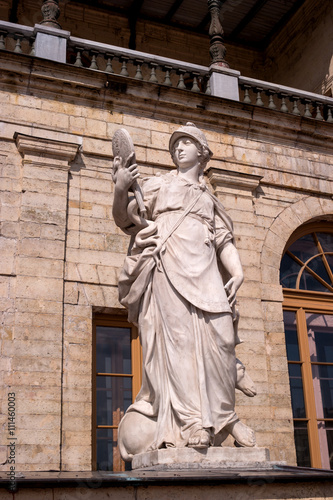 Gatchina Palace. Sculpture at the front door.