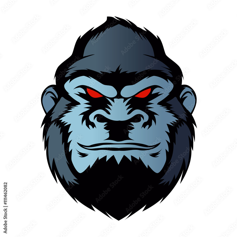 blue gorilla head.