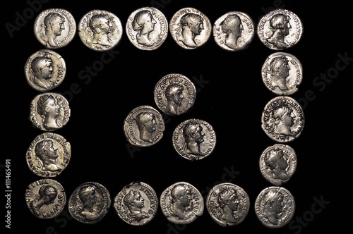 Roman silver denarius