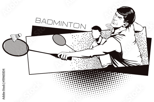 Summer kinds of sports. Badminton