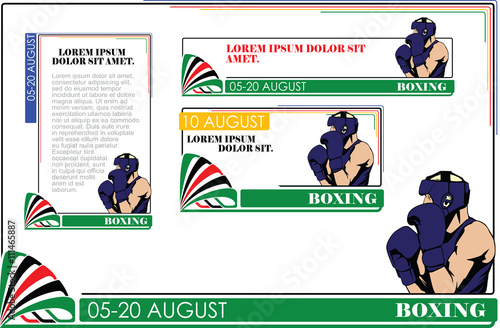 Summer kinds of sports. Boxing