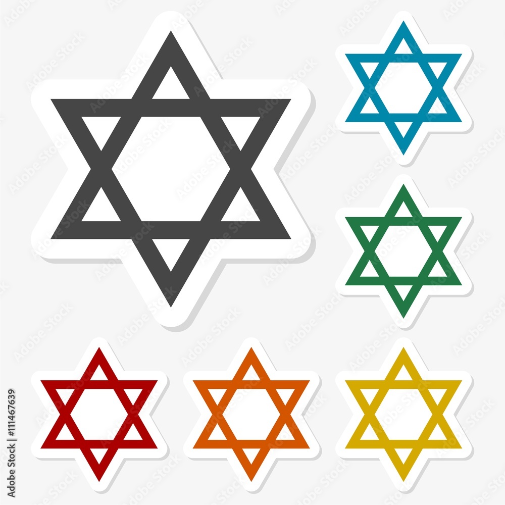 Star of David sticker set Star of David sticker set