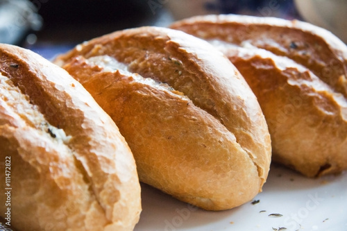white bread with a crispy crust