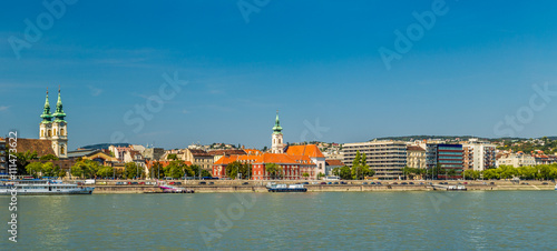 Modern and ancient buildings on the Danube River © Vivida Photo PC