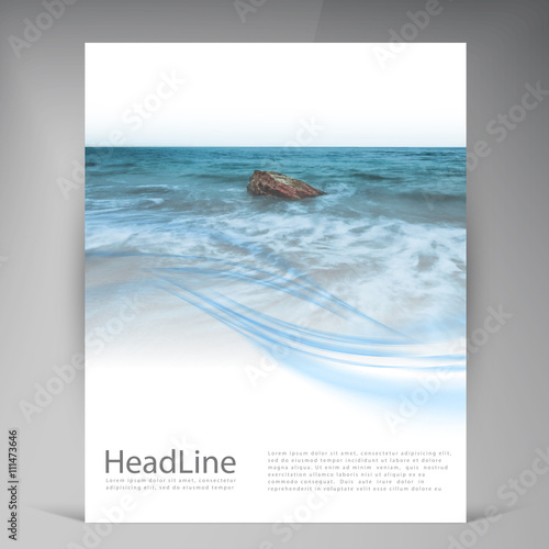 Abstract vector modern flyers brochure.