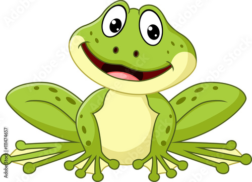 Cartoon cute frog