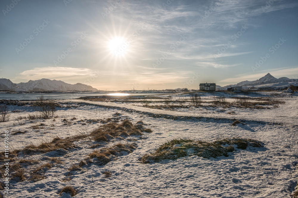 Paesaggio invernale - Isole Lofoten