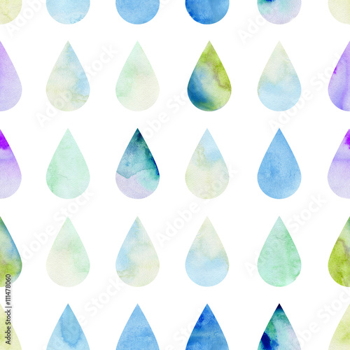 watercolor pattern colored blots on paper drawing