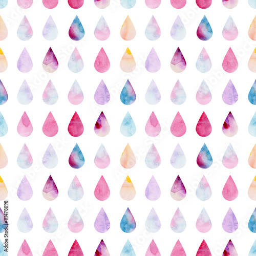 watercolor pattern colored blots on paper drawing