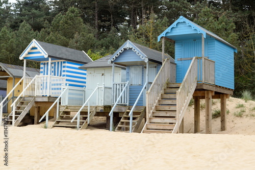 Beach huts near Wells-next-the-Sea in Norfolk, England © Savo Ilic