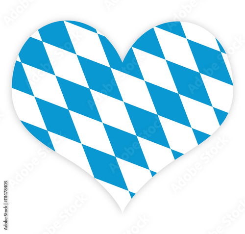 Bayern Rauten Herz Oktoberfest 