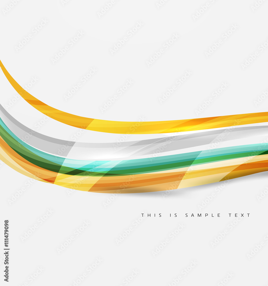 Rainbow color lines on white. Identity wave element Rainbow color lines on white. Identity wave element