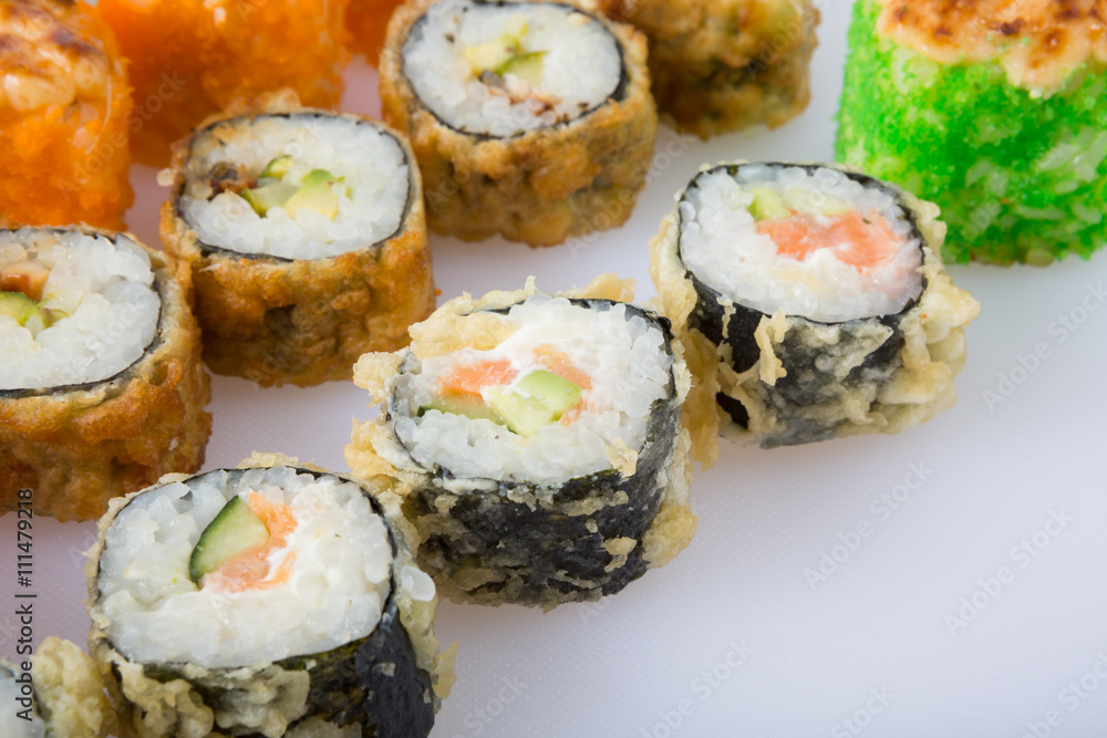 Different sushi rolls Different sushi rolls