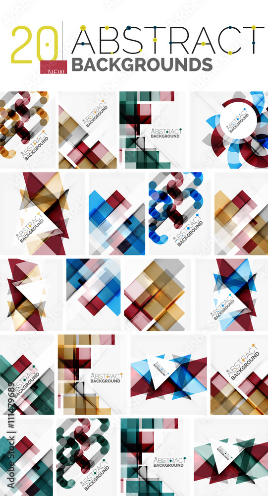 Collection of abstract backgrounds Collection of abstract backgrounds