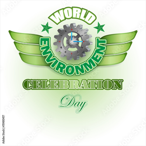 Abstract, design, background for World environment day, event celebration