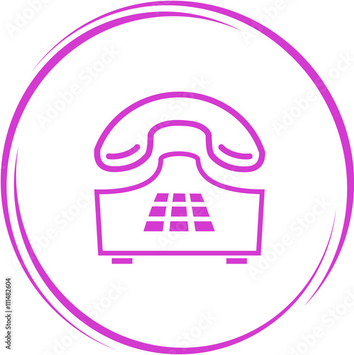 push-button telephone.