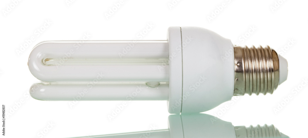 Compact fluorescent lamp isolated on white. Compact fluorescent lamp isolated on white.