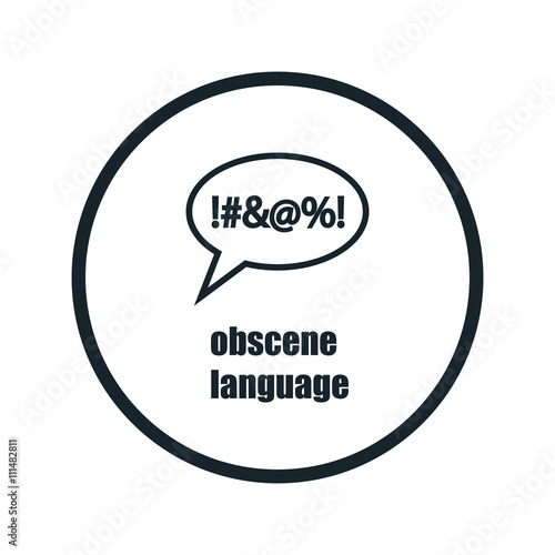 obscene language icon