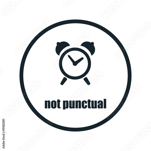 not punctual icon