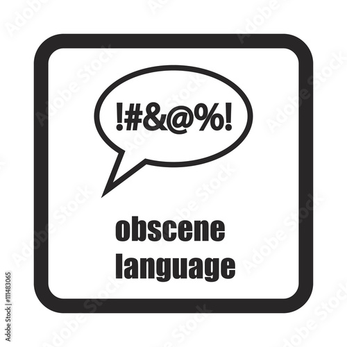 obscene language icon
