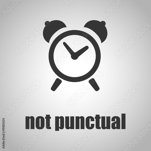 not punctual icon