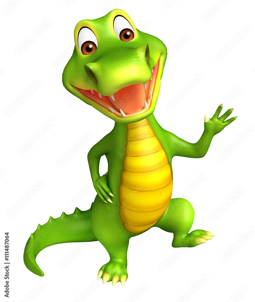 Fototapeta premium cute Aligator cartoon character