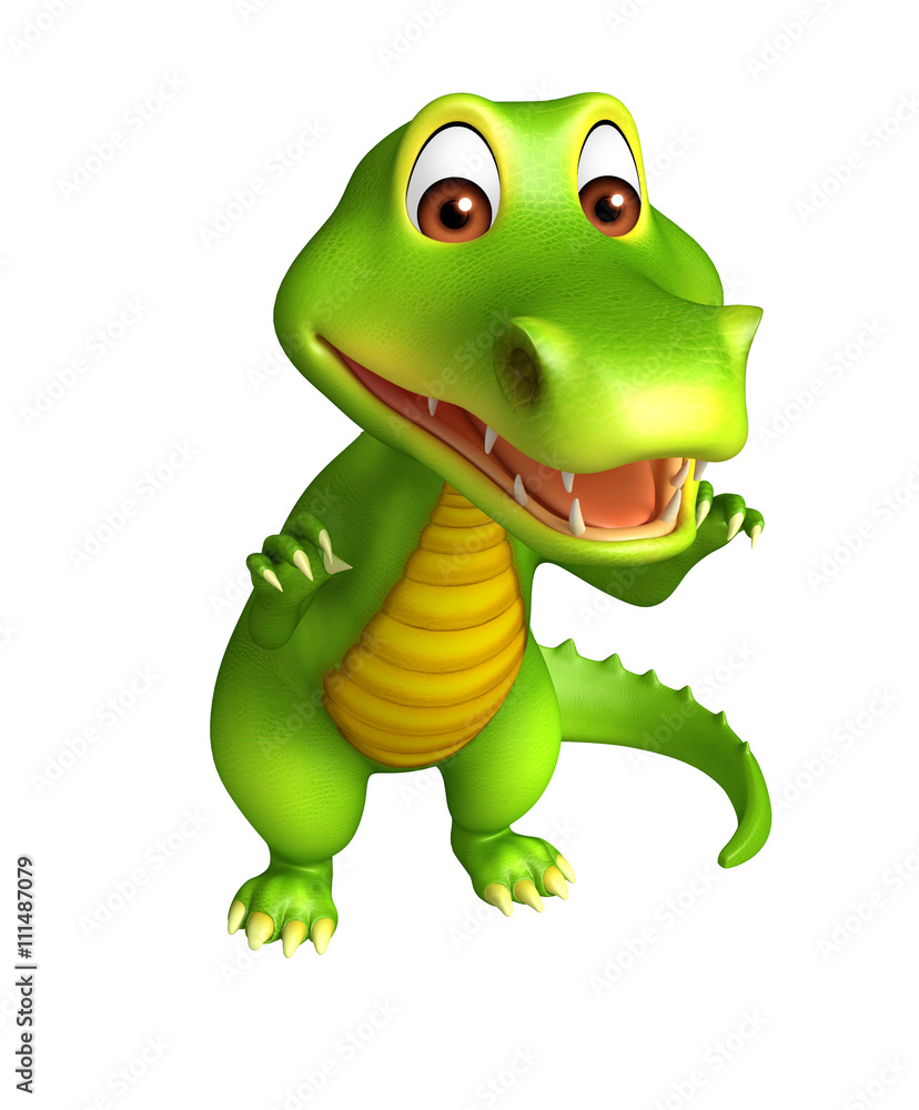 Fototapeta premium cute Aligator cartoon character
