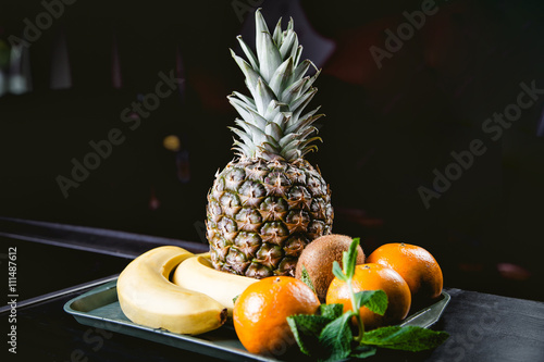Fototapeta Naklejka Na Ścianę i Meble -  fruit for fruit salad, desserts in the kitchen