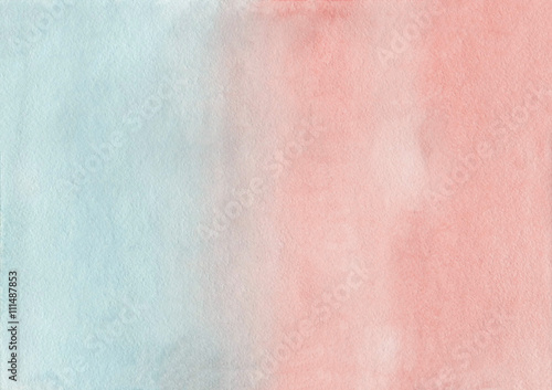 Abstract pink and blue watercolor background