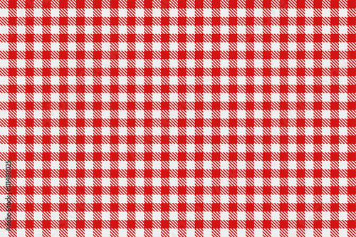 Red and white checked texture.