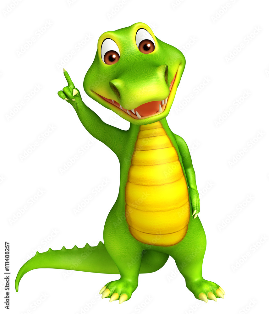 Fototapeta premium cute Aligator cartoon character