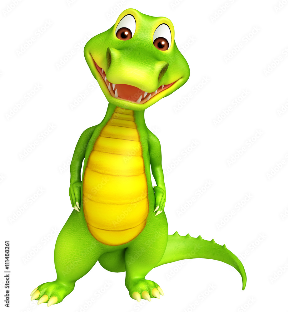 Fototapeta premium cute Aligator cartoon character