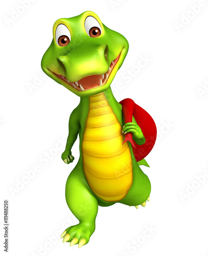cute Aligator cartoon character