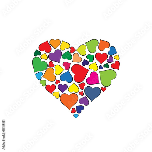 cuore colorato