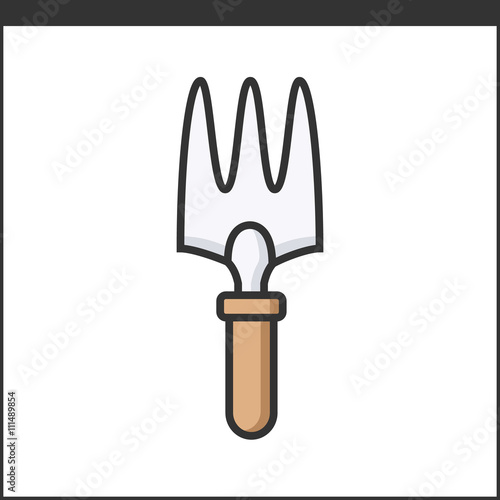 Garden cultivator icon