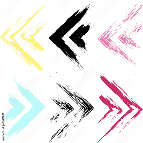 Cute vector seamless pattern . Brush strokes. Grunge texture. Abstract forms. Endless texture can be used for printing onto fabric or paper