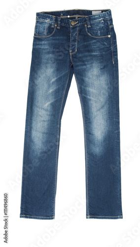 Blue Jeans Isolated on White