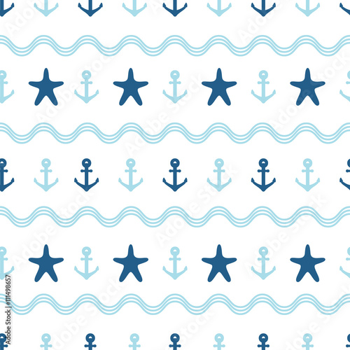 Nautical seamless pattern.